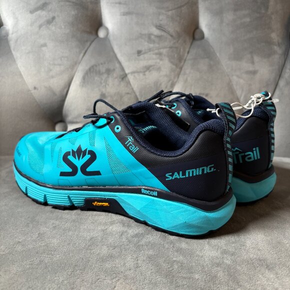 Vibram Salming Trail 6 Trail Blue Running Shoes Size 6.5 NEW - Picture 6 of 10